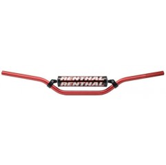 RENTHAL KIEROWNICA 7/8 CALA (22MM) MX HANDLEBAR RED CR HIGH/RICKY JOHNSON PADDED KOLOR CZERWONY Z GĄBKĄ