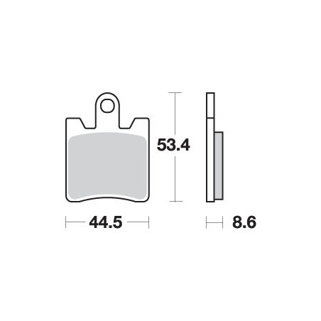 SBS KLOCKI HAMULCOWE KH283 STREET EXCEL SINTER KOLOR ZŁOTY