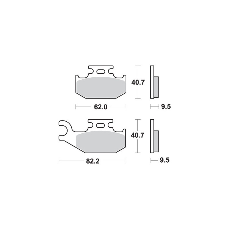 SBS PROMOCJA KLOCKI HAMULCOWE KH317 OFF-ROAD SINTER KOLOR ZŁOTY