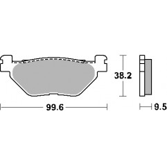 SBS PROMOCJA KLOCKI HAMULCOWE KH319/2 STREET CERAMIC KOLOR CZARNY