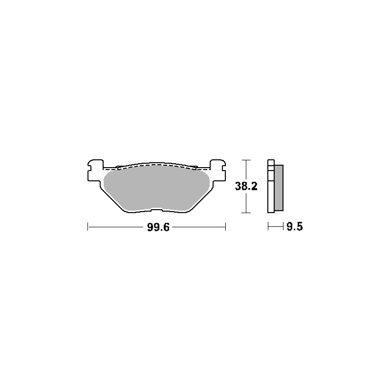 SBS PROMOCJA KLOCKI HAMULCOWE KH319/2 STREET CERAMIC KOLOR CZARNY