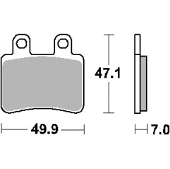 SBS PROMOCJA KLOCKI HAMULCOWE KH350 STREET CERAMIC KOLOR CZARNY