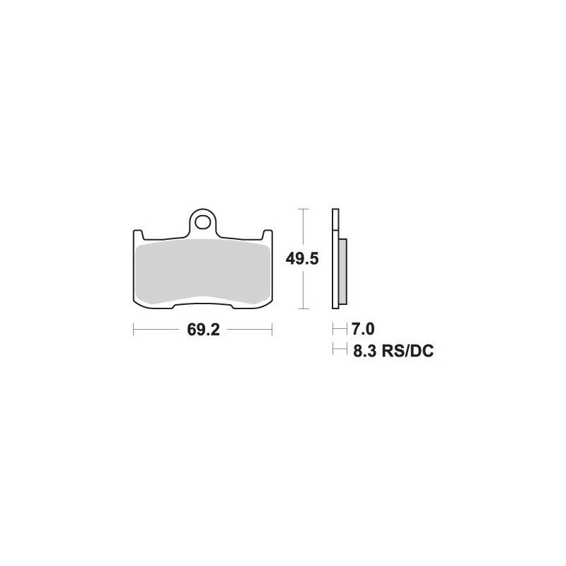 SBS PROMOCJA KLOCKI HAMULCOWE KH347 RACING DUAL CARBON KOLOR CZARNY PASUJE DO: KAWASAKI Z800/100, ZX-9R, INDIAN 1800, TRIUMPH 67