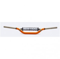 RENTHAL KIEROWNICA 7/8 CALA (22MM) MX MINI HANDLEBAR ORANGE KAWASAKI KX 65 02-16 PADDED KOLOR POMARAŃCZOWY Z GĄBKĄ