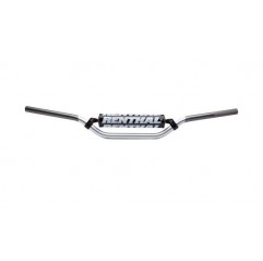 RENTHAL KIEROWNICA 7/8 CALA (22MM) MX MINI HANDLEBAR SILVER/GREY KAWASAKI KX 65 02-16 PADDED KOLOR SREBRNY/SZARY Z GĄBKA