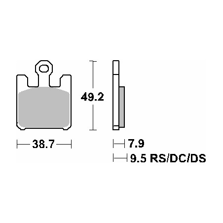 SBS KLOCKI HAMULCOWE KH369 STREET EXCEL SINTER KOLOR ZŁOTY