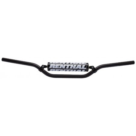 RENTHAL KIEROWNICA 7/8 CALA (22MM) MX MINI HANDLEBAR BLACK PLAYBIKE BAR PADDED KOLOR CZARNY Z GĄBKA