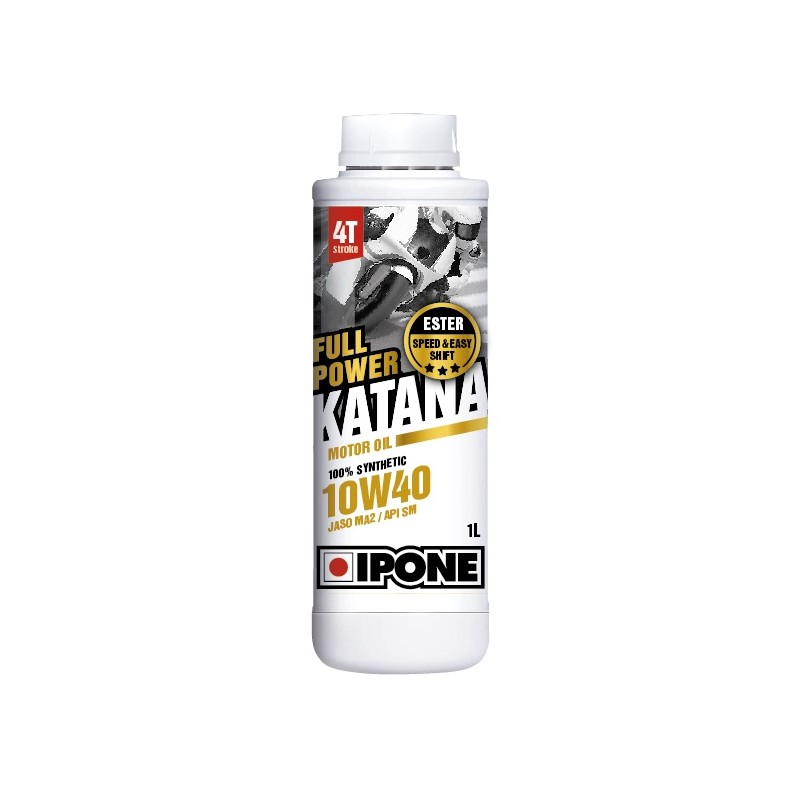 IPONE FULL POWER KATANA 10W40 OLEJ SILNIKOWY 100 % SYNTETYK 1L (ESTER, MA2) (AKC) (15)