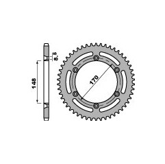 CHT ZĘBATKA TYLNA 808 47 (828-47) SUZUKI DR 800 BIG 91-93 (SR43B) (JTR828.47)* (ŁAŃC. 520)