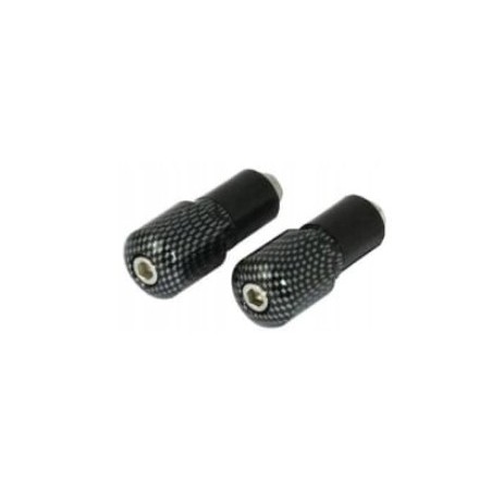 VICMA NOWY TOWAR 2022/05 KOŃCÓWKI KIEROWNICY 17,5 MM KOLOR CARBON, (ZASTOSOWANIE UNIWERSALNE)