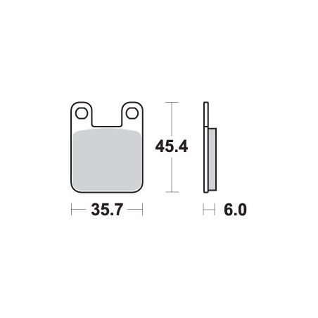 SBS KLOCKI HAMULCOWE KH115 STREET CERAMIC KOLOR CZARNY PASUJE DO YAMAHA DT50R '04-, TZR50 '03-, TOMOS
