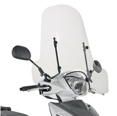 KAPPA SZYBA KEEWAY / PIAGGIO / PEUGEOT / SYM / SUZUKI 50,8X66 CM PRZEZROCZYSTA (107A) - BEZ MOCOWAŃ