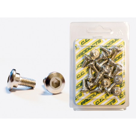 CC ŚRUBY TARCZY HAMULCOWEJ PRZÓD KAWASAKI KX/KXF (20SZT.) M6, PŁASKIE- IMBUS, 10,9HRC (1083-16)