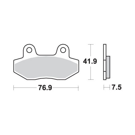 SBS KLOCKI HAMULCOWE KH86 STREET EXCEL SINTER KOLOR ZŁOTY