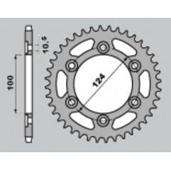 JR ZĘBATKA TYLNA 1027 40 DUCATI 750 SS '99-'02, 900SS '98-'02, MONSTER 750/900