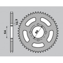 GROSSKOPF PROMOCJA ZĘBATKA PRZEDNIA 4394 14 (39014) YAMAHA 125 YFA1 BREEZE '99-'05, YAMAHA 125 YFM GRIZZLY '04-'11