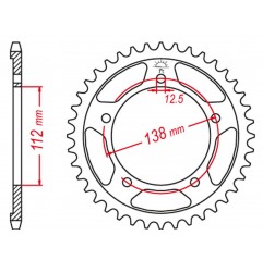 GROSSKOPF PROMOCJA ZĘBATKA TYLNA 408 42 HONDA CBR 900RR FIREBLADE '92-'95 (JTR302.42)