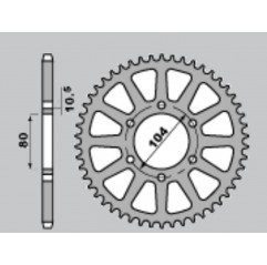 JR ZĘBATKA TYLNA 478 40 KAWASAKI ZX6R (05-13), Z750 (JTR478.40) (ŁAŃC. 520)