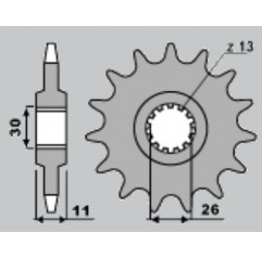 JR ZĘBATKA PRZEDNIA 579 15 YAMAHA R1/ FJ 1200/ XJR (JTF579.15)