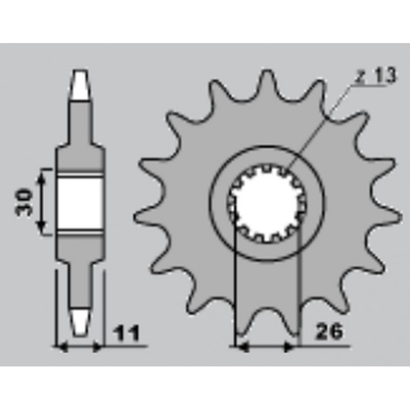 JR ZĘBATKA PRZEDNIA 579 17 YAMAHA R1/ FJ 1200/ XJR (57917JT)