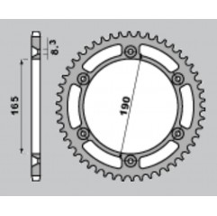 JR ZĘBATKA TYLNA 896 52 (89652JT) KTM '81-'89 (JTR896.52)
