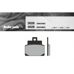 BRENTA KLOCKI HAMULCOWE KH301 (SKUTERY APRILIA 125)