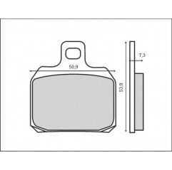 BRENTA KLOCKI HAMULCOWE KH266 BREMBO, TYŁ