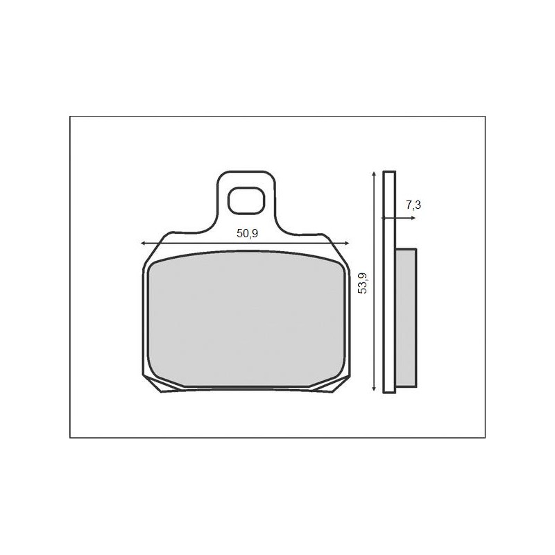 BRENTA KLOCKI HAMULCOWE KH266 BREMBO, TYŁ