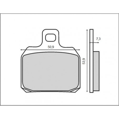 BRENTA KLOCKI HAMULCOWE KH266 BREMBO, TYŁ