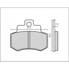 BRENTA KLOCKI HAMULCOWE KH356 (KYMCO)
