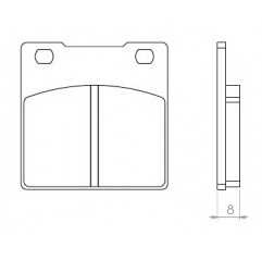 BRENTA KLOCKI HAMULCOWE KH63 SUZUKI GS/GSX/GSF/GSXR/RF/SV- TYŁ