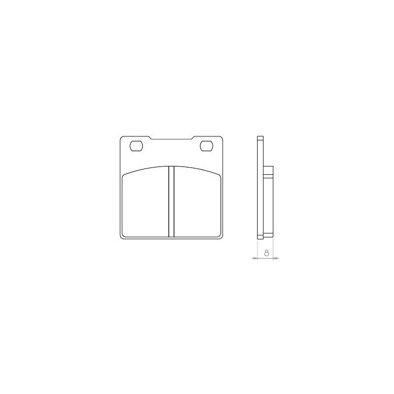 BRENTA KLOCKI HAMULCOWE KH63 SUZUKI GS/GSX/GSF/GSXR/RF/SV- TYŁ