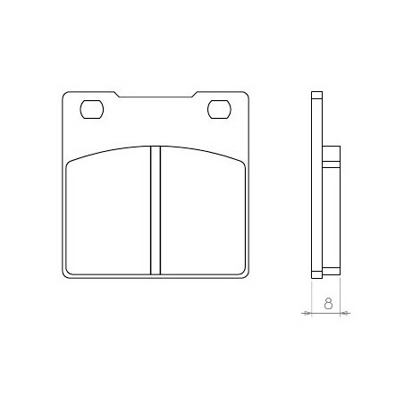 BRENTA KLOCKI HAMULCOWE KH63 SUZUKI GS/GSX/GSF/GSXR/RF/SV- TYŁ