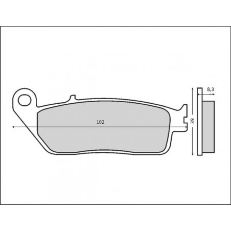 BRENTA KLOCKI HAMULCOWE KH226 / KH142