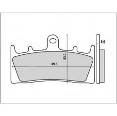 BRENTA KLOCKI HAMULCOWE KH188 KAWASAKI/SUZUKI PRZÓD