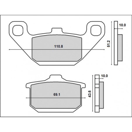 BRENTA KLOCKI HAMULCOWE KH85