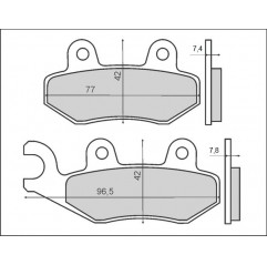 BRENTA KLOCKI HAMULCOWE KH135 / KH214