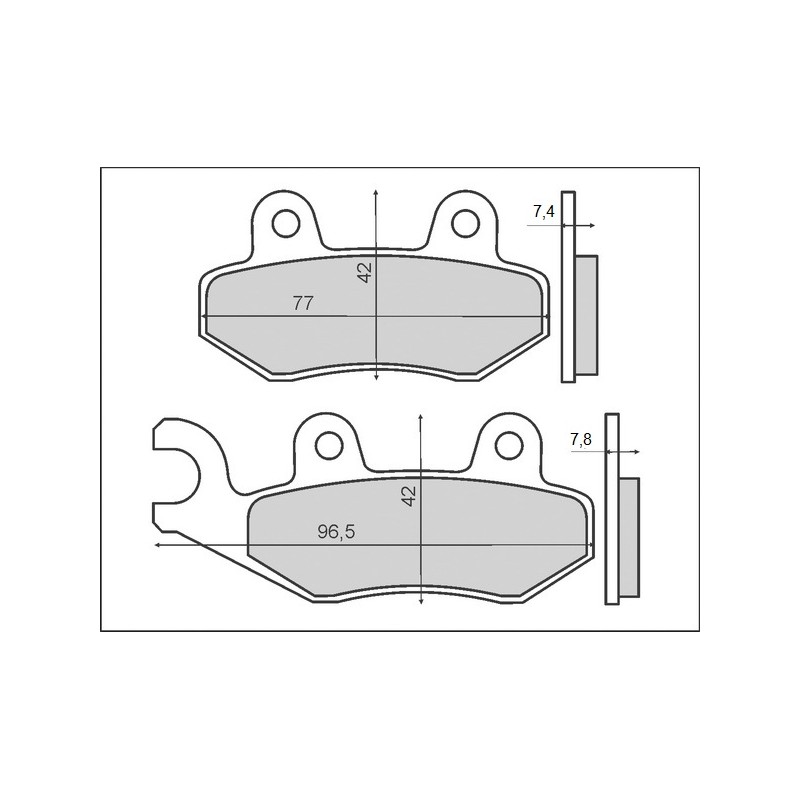 BRENTA KLOCKI HAMULCOWE KH135 / KH214