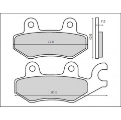 BRENTA KLOCKI HAMULCOWE KH165 / KH215