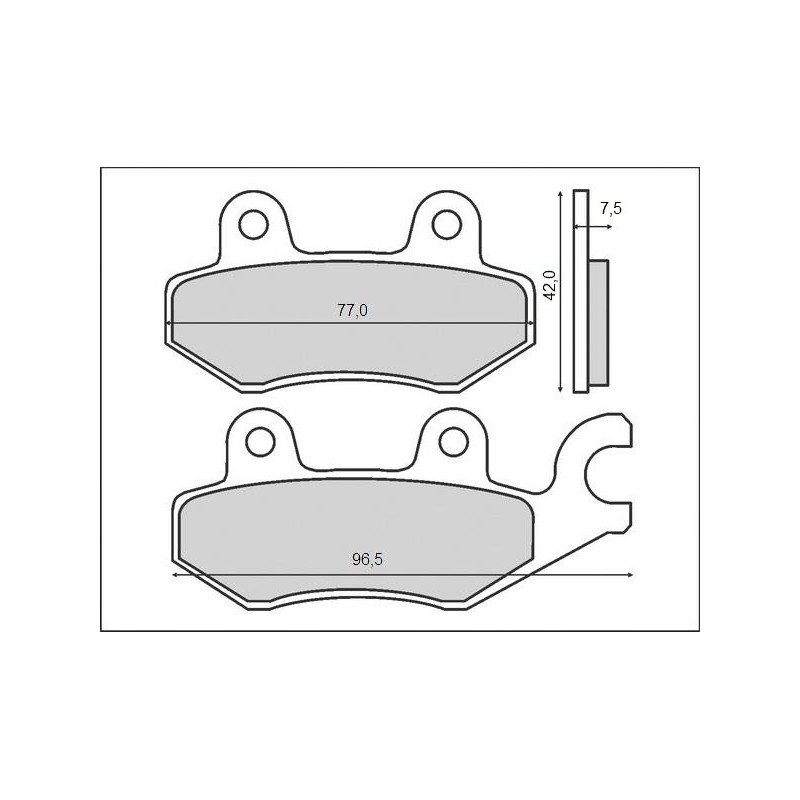 BRENTA KLOCKI HAMULCOWE KH165 / KH215