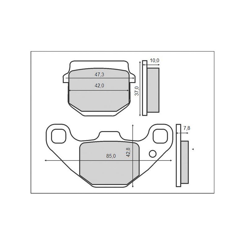 BRENTA KLOCKI HAMULCOWE KH83/2 HONDA MB80