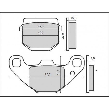 BRENTA KLOCKI HAMULCOWE KH83/2 HONDA MB80