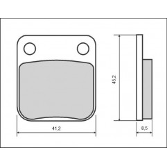 BRENTA KLOCKI HAMULCOWE KH54 / KH257