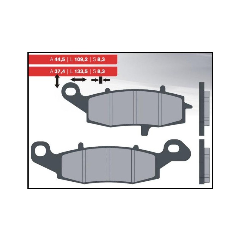 BRENTA KLOCKI HAMULCOWE KH229 LEWY PRZÓD KAWASAKI/SUZUKI