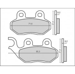 BRENTA KLOCKI HAMULCOWE KH264