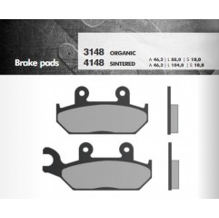 BRENTA KLOCKI HAMULCOWE KH172 YAMAHA XT 600 92-03, XTZ 660 92-98 PRZÓD