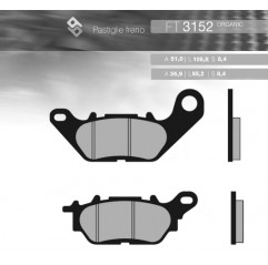 BRENTA KLOCKI HAMULCOWE KH464 YAMAHA YBR 125 '06-'15 PRZÓD