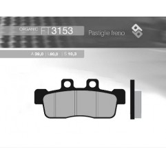 BRENTA KLOCKI HAMULCOWE KH632 YAMAHA NXC 125 CYGNUS '07-'10 PRZÓD