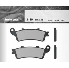 BRENTA KLOCKI HAMULCOWE KH261 / KH281 (GRUBOŚĆ 8,3MM)