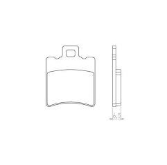 BRENTA KLOCKI HAMULCOWE KH193 SPIEK METALICZNY (ZŁOTE)